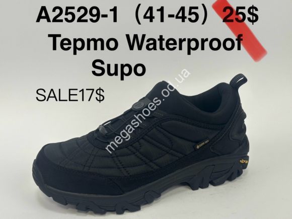 Мужская обувь - Мужские кроссовки Supo термо Waterproof A2529-1 SU - купить оптом в Одессе