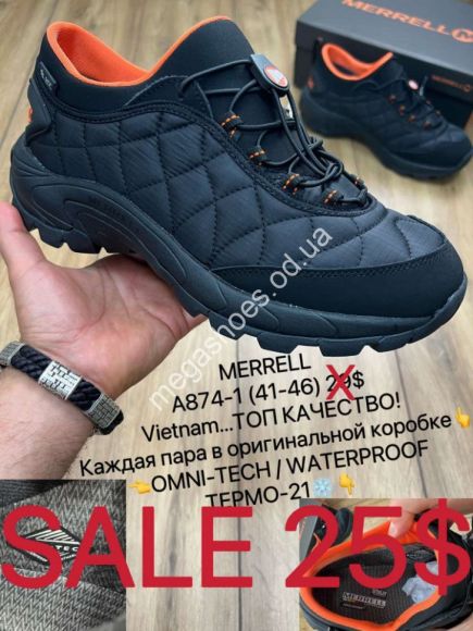 Мужская обувь - Мужские кроссовки Merrell Waterpoof термо A874-1 MX - купить оптом в Одессе Мужская обувь - Мужские кроссовки Merrell Waterpoof термо A874-1 MX - купить оптом в Одессе